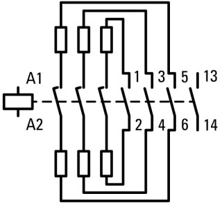 Контактор для коммутации конденсаторов33А, управляющее напряжение 190В (AC)