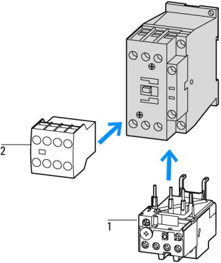 Контактор с электронной катушкой 8А,  управляющее напряжение 100-120В, 1НО доп. контакт,  категория применения AC-3, AC-4