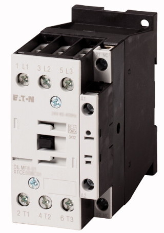 Контактор с электронной катушкой 8А,  управляющее напряжение 24В, 1НЗ доп. контакт,  категория применения AC-3, AC-4