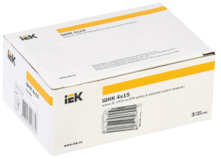 Шины на DIN-рейку в корпусе (кросс-модуль) ШНК 4х15 3L+PEN IEK