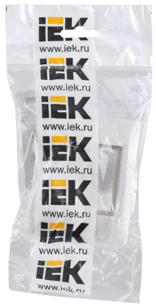 Рамка и суппорт универсальные на 2 модуля белые IEK