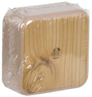 Коробка распаячная КМ41205-04 для открытой проводки 50х50х20мм сосна IEK