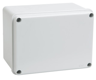 Коробка распаячная КМ41261 для открытой проводки 150х110х85мм IP44 (RAL 7035, гладкие стенки) IEK