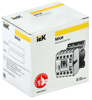 Миниконтактор МКИ-10911 9А 110В/АС3 1Н3 IEK