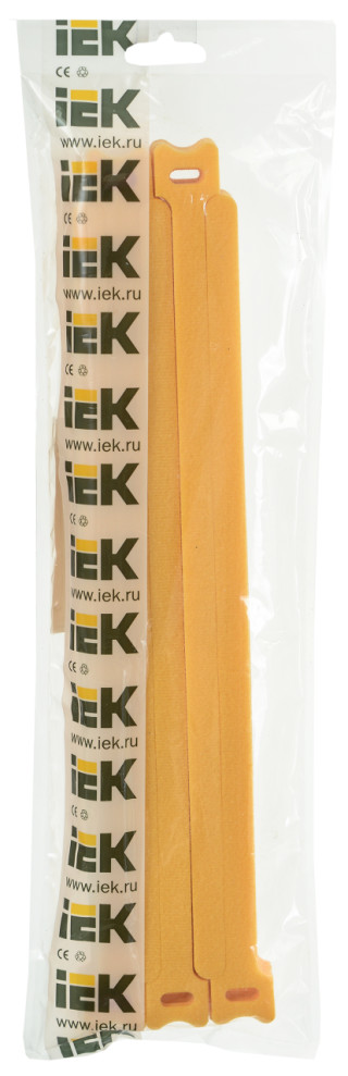 Хомут-липучка ХКл 14х310мм желтый (100шт) IEK