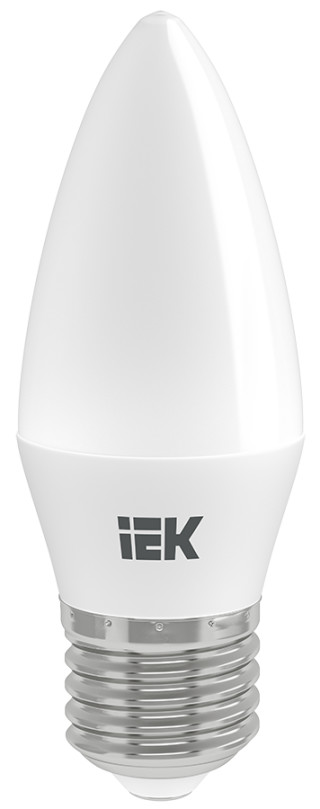 Лампа светодиодная C35 свеча 7Вт 230В 4000К E14 (3шт/упак) IEK