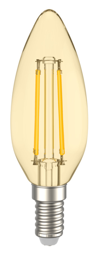 Лампа светодиодная C35 свеча золото 7Вт 230В 2700К E14 серия 360° IEK