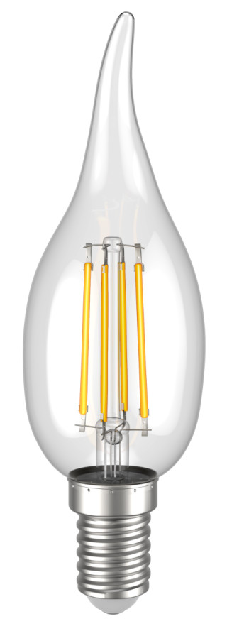 Лампа светодиодная CВ35 свеча на ветру прозрачная 7Вт 230В 3000К E14 серия 360° IEK