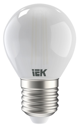 Лампа светодиодная G45 шар матовая 7Вт 230В 3000К E27 серия 360° IEK