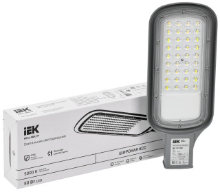 Светильник светодиодный ДКУ 1012-50Ш 5000К IP65 серый IEK