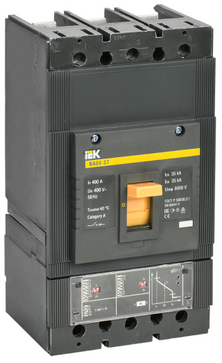 Выключатель автоматический ВА88-37 3Р 400А 35кА с электронным расцепителем MP 211 ИЭК