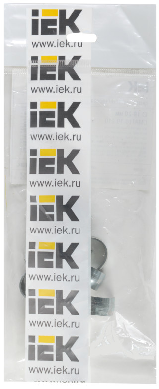 Скоба металлическая однолапковая d19-20мм (10шт/упак) IEK