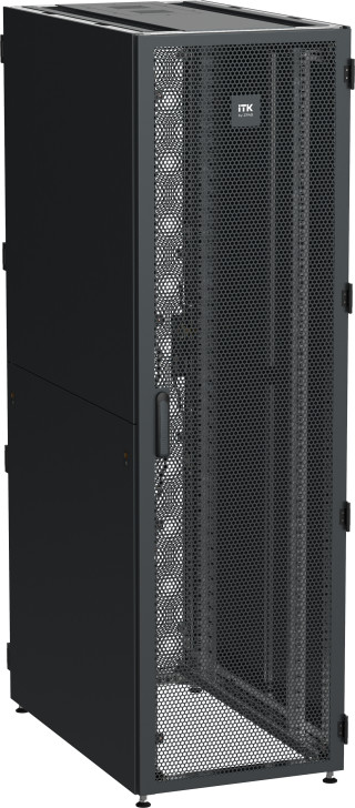 ITK by ZPAS Шкаф серверный 19" 42U 600х1000мм одностворчатые перфорированные двери черный РФ