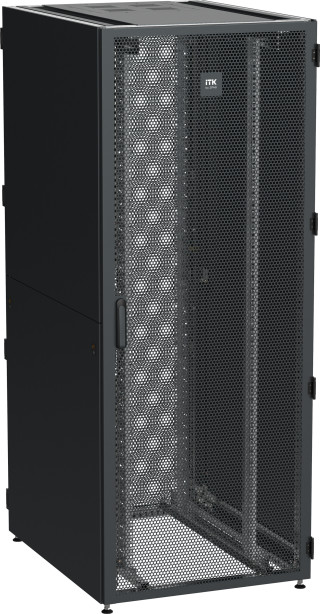 ITK by ZPAS Шкаф серверный 19" 42U 800х1200мм одностворчатые перфорированные двери черный РФ