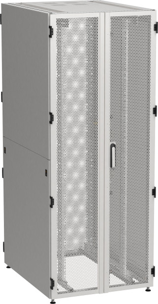 ITK by ZPAS Шкаф серверный 19" 45U 800х1200мм двухстворчатые перфорированные двери серый РФ