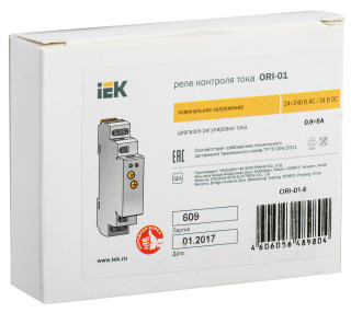 Реле контроля тока ORI 0,8-8А 24-240В AC/24В DC IEK