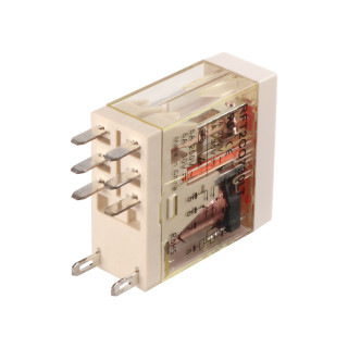 Реле RFT2CO730LT, 2CO, 8A(250VAC/30VDC), 230VAC, мех. индикация, тест-кнопка с блокировкой, LED