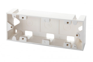 Коробка для рамок французский стандарт 6 модулей 45 × 22,5 мм, белый