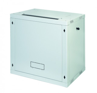 Шкаф настенный Racknet F30 6U 600 × 450, передняя дверь металлическая, светло-серый