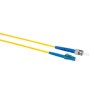 Шнур оптический коммутационный (патч-корд), LC-ST симплекс (simplex) OS2, нг(А)-HF, желтый, 15 м