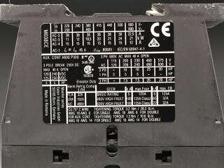 Контактор 38 А, управляющее напряжение 24-27В (DС), 1 НО доп. контакт, категория применения AC-3, AC-4