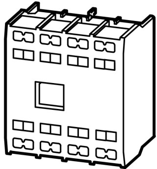 Фронтальный блок вспомогательных контактов, 4 полюса, 1НО+3НЗ, пружинные Зажимы, для DILM40-170