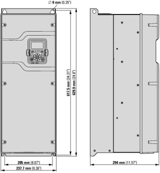 Преобразователь частоты DG1 3~/3~230В 61A 15кВт, IP21, фильтр ЭМС