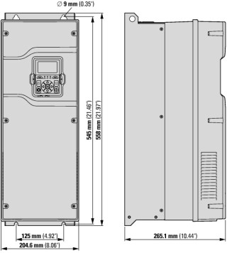 Преобразователь частоты DG1 3~/3~400В 46A 22кВт, IP21, фильтр ЭМС