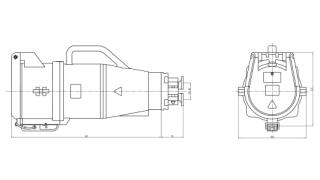CA75016 INPIN Розетка кабельная 400A/380-690V/3P+E/IP67