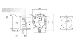 CA75772 INPIN Розетка встраиваемая 300A/380-690V/3P+N+E/IP67
