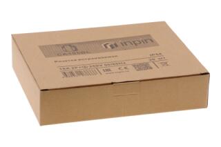 CA105BL INPIN Розетка встраиваемая 16A/250V/2P+E/IP54 подключение сзади 50х50 синяя
