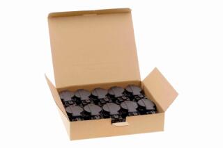CA105BK INPIN Розетка встраиваемая 16A/250V/2P+E/IP54 подключение сзади 50х50 черная