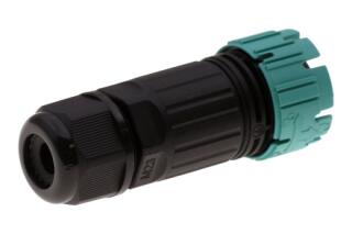 CAWP23-M INPIN Вилка кабельная 16A/450V/1P+N+E/IP68/D9-12 мм, безвинтовые контакты