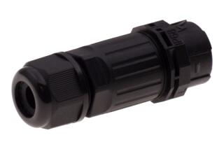 CAWP23-F INPIN Розетка кабельная 16A/450V/1P+N+E/IP68/D9-12 мм, безвинтовые контакты