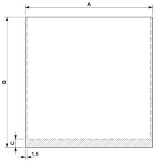 Чертеж, Печатная плата 1, 7: размер A: 165,5 мм; B: 131,5 мм; C: 0 мм, Печатная плата 8,10,11,13: размер A: 115,5 мм; B: 139,0 мм; C: 0 мм