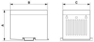 Чертеж, Размер A: 115,5 мм; размер B: 102 мм; размер C: 125 мм