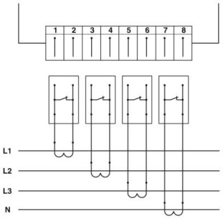 Электрическая схема, Вместе с основной планкой FC 4-PCB/8