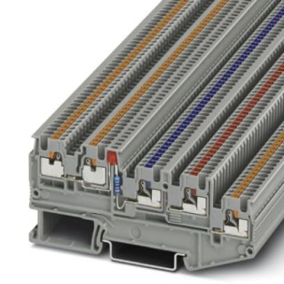 Клеммный модуль для подключения датчиков и исполнительных элементов PTIO 1,5/S/4-LED 24 RD