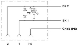 Электрическая схема, Цоколевка контактов разъема для электромагнитного клапана