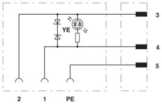 Электрическая схема, Схема расположения контактов вилки M12 и разъема для клапана