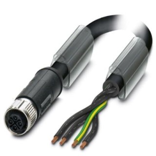 Силовой кабель SAC-4P- 2,0-PUR/M12FSS PE