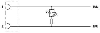 Электрическая схема, Цоколевка контактов DEUTSCH DT06-2S