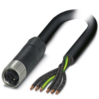 Силовой кабель SAC-6P- 1,5-PUR/M12FSM PE