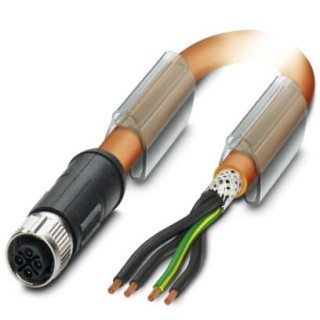 Силовой кабель SAC-4P- 3,0-PUR/M12FSS PE SH