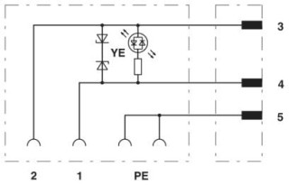 Электрическая схема, Схема расположения контактов вилки M12 и разъема для клапана