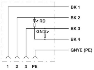 Электрическая схема, Цоколевка контактов разъемов для электромагнитного клапана
