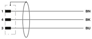 Электрическая схема, Цоколевка контактов разъема M8