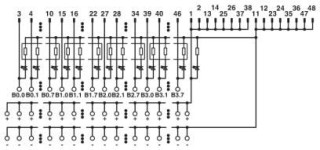 Электрическая схема, Схема подключения FLKMS 50/32IM/LA/PLC