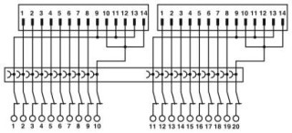 Электрическая схема, Схема подключения FLKM-2FLK14/KDS3-MT/PPA/S7