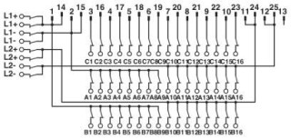 Электрическая схема, Схема подключения FLKM-D25 SUB/B/KDS3-MT/TU830